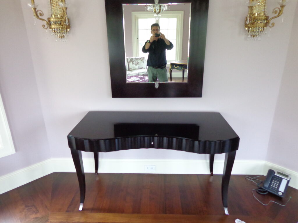 Barbara Barry Dressing Table — installed in client’s home after restoration.