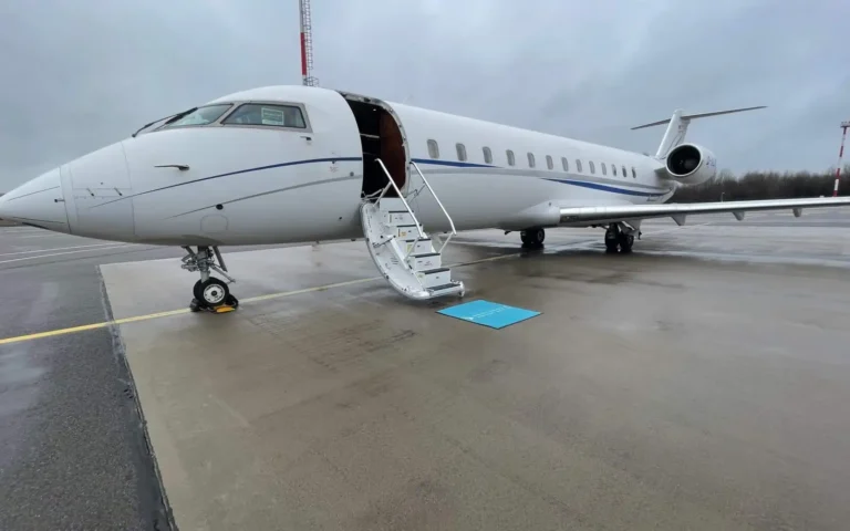 Exterior view of private jet