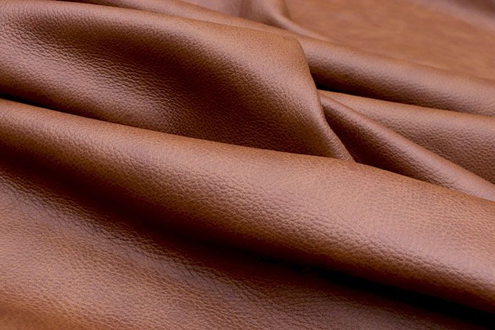 Correctedgrain leather with embossed uniform texture