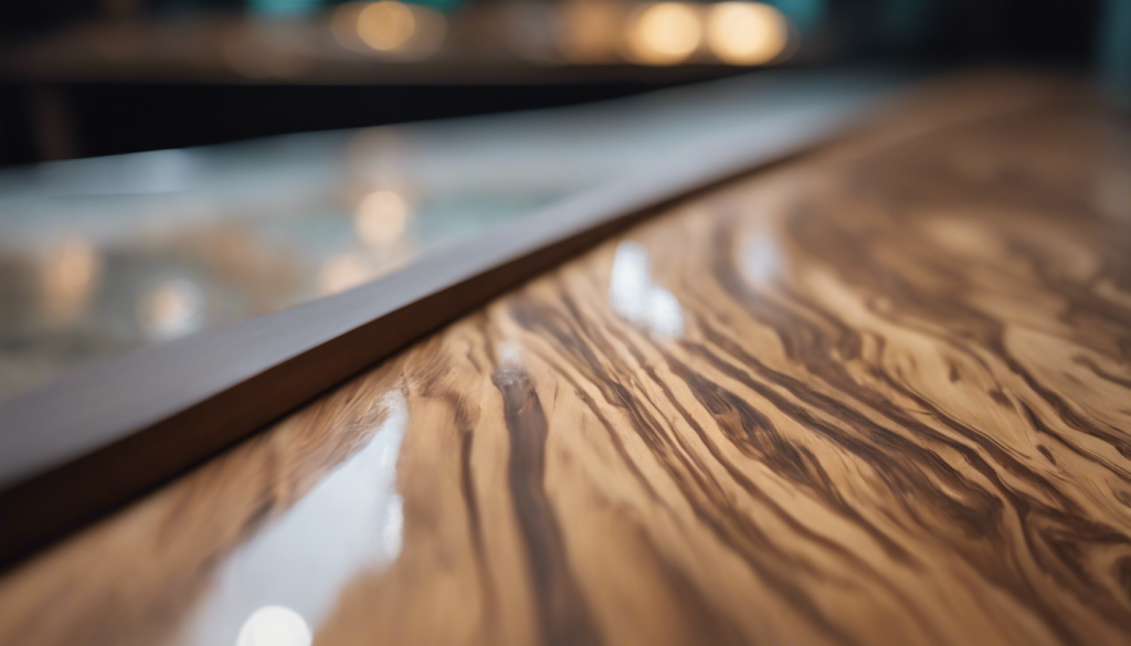 Waterbased wood finish providing a clear protective coating