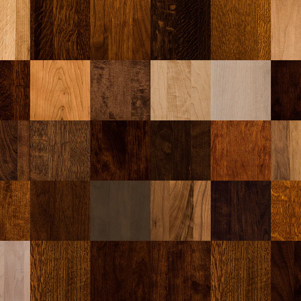 Wood finish sheen levels including matte, satin, semigloss, and highgloss