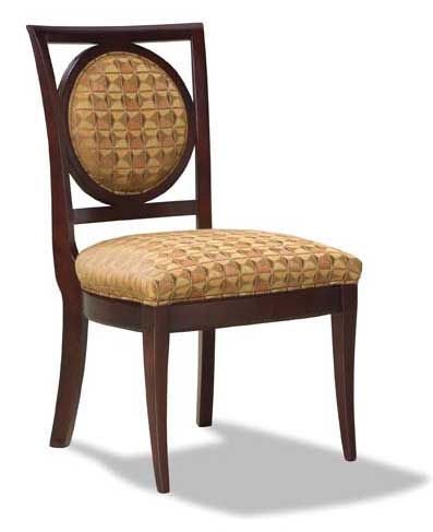 Dining chair with upholstered seat and back reupholstery